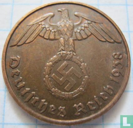 Duitse Rijk 2 reichspfennig 1938 (J) - Afbeelding 1
