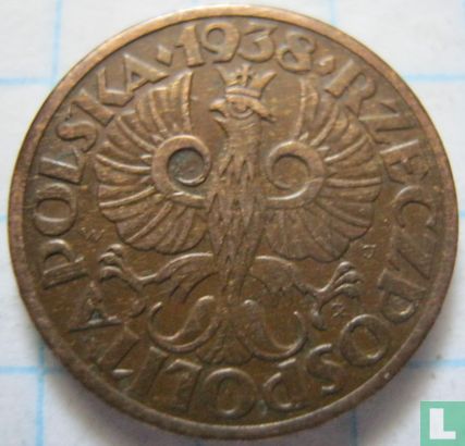 Poland 1 grosz 1938 - Image 1