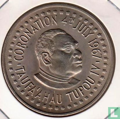 Tonga 1 pa'anga 1967 "Coronation of Taufa'ahau Tupou IV" - Afbeelding 1