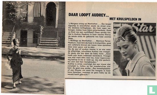 Daar loopt Audrey... met krulspelden in