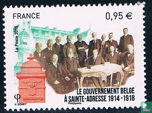 De Belgische regering in Sainte-Adresse
