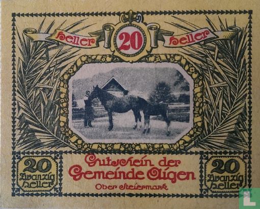 Aigen 20 Heller 1920 - Bild 1