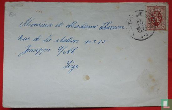 Postkantoor onbepaald - 1930 Briefpost Liége