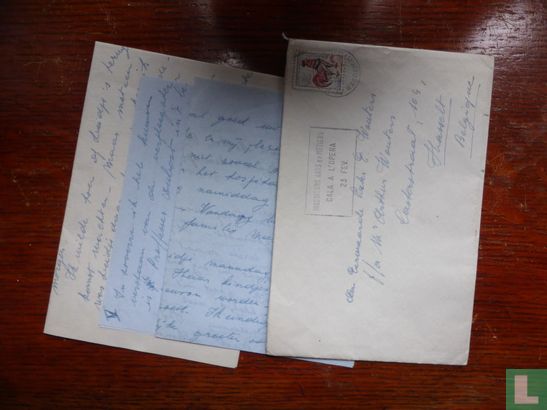 Wagram - 1963 Brief in Geadreseerde envelop naar pater Wouters - Bild 2