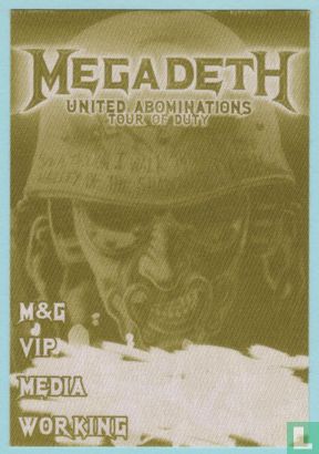 Megadeth Backstage Pass, 2007 - 2008 - Image 1