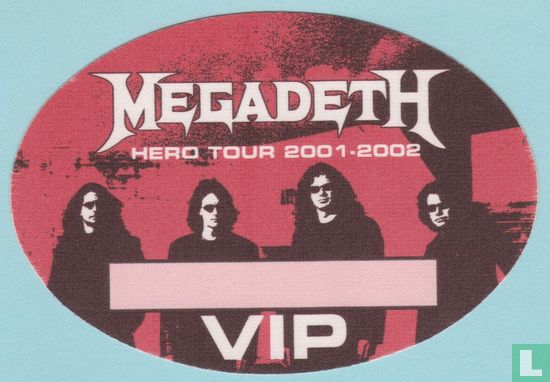 Megadeth Backstage VIP Pass, 2001 - Image 1
