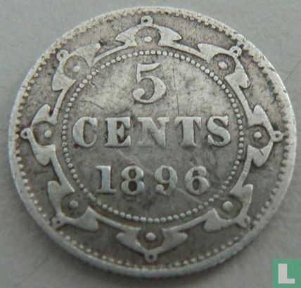 Terre-Neuve 5 cents 1896 - Image 1