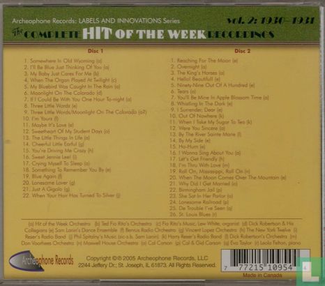 The Complete Hit Of The Week Recordings 2 - Afbeelding 2