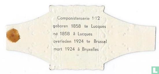 Puccini - geboren 1858 te Lucques - overleden 1924 te Brussel  - Afbeelding 2