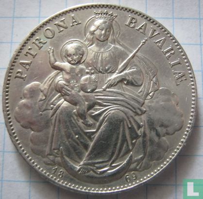 Beieren 1 thaler 1869 - Afbeelding 1