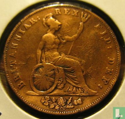 Royaume Uni 1 penny 1826 - Image 2