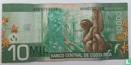 Costa Rica 10.000 Colones  - Afbeelding 2