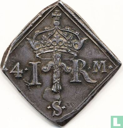 Suède 4 mark 1569 - Image 2