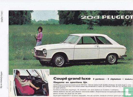 Peugeot 204 Coupe / Cabriolet 1967 - Afbeelding 1