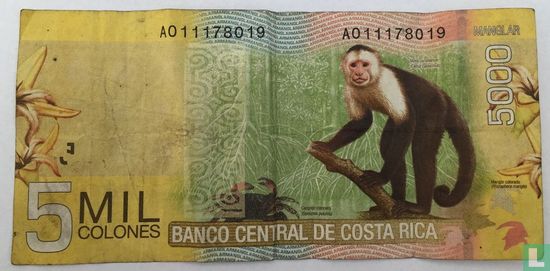 Costa Rica Colones 5000 - Image 2