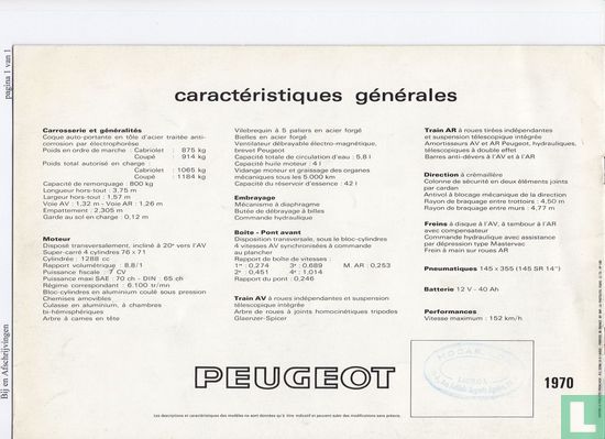 Peugeot 304 Coupe / Cabriolet 1970 - Image 2