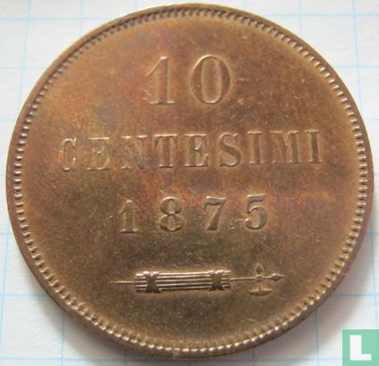 San Marino 10 centesimi 1875 - Image 1