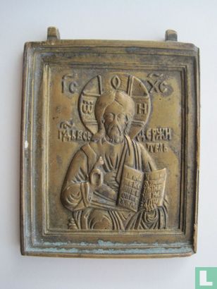 Russian Icon - Jesus the Teacher (1)  1800s - Bild 1