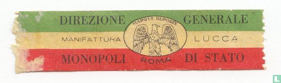 Marque Déposée Roma - Direzione Manifattura Monopoli - Lucca Generale di Stato - Image 1