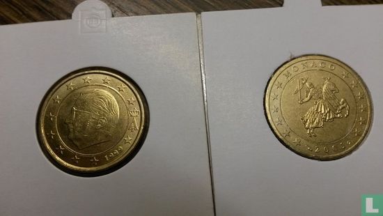 Belgique 1 euro 1999 (fauté) - Image 3