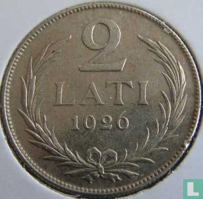 Lettland 2 Lati 1926 - Bild 1