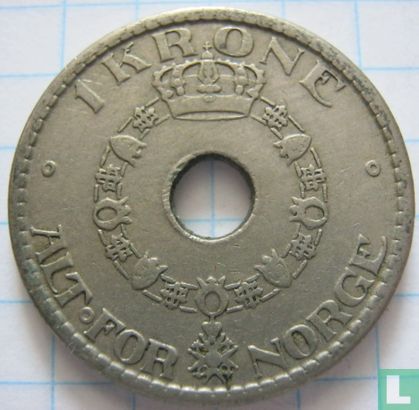 Norvège 1 krone 1947 - Image 2