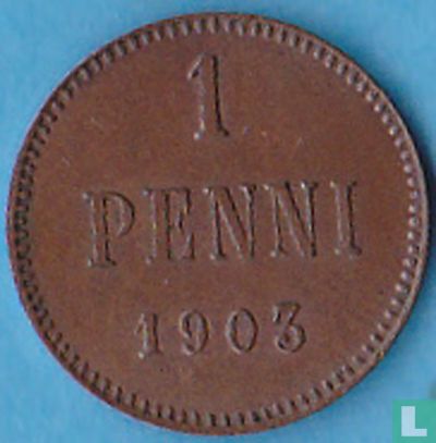 Finnland 1 Penni 1903 (großen 3) - Bild 1