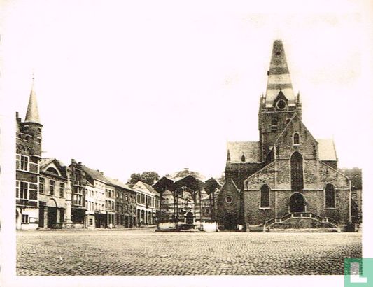 Geraardsbergen. Grote Markt en Hoofdkerk - Afbeelding 1