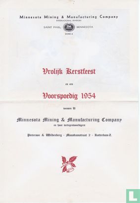 'Hoge nood' 3M Nieuwjaarswens 1954 - Image 2