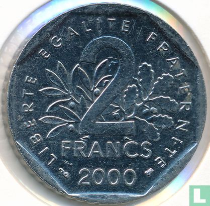 France 2 francs 2000 - Image 1