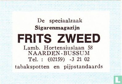 Sigarenmagazijn Frits Zweed - tabakspotten en pijpstandaards