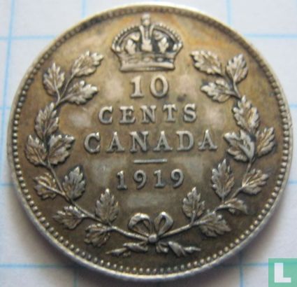 Canada 10 cents 1919 - Afbeelding 1