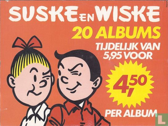 Suske en Wiske 20 albums tijdelijk van 5,95 voor 4,50 - Afbeelding 1