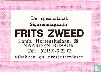 Sigarenmagazijn Frits Zweed - asbakken en presenteerdozen