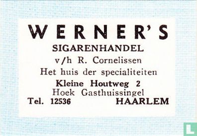 Werner's sigarenhandel - R. Cornelissen