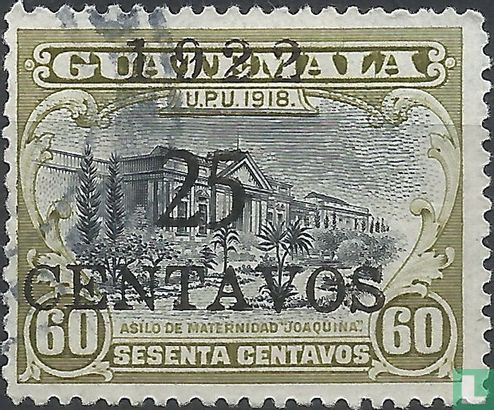 National symbols with overprint
