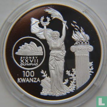 Angola 100 kwanzas 1999 (BE) "2000 Summer Olympics in Sydney" - Image 2