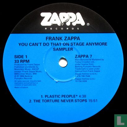 You Can't Do That On Stage Anymore Sampler - Afbeelding 3