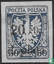 Eagle, with overprint