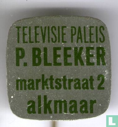 Televisie paleis P. Bleeker Marktstraat 2 Alkmaar