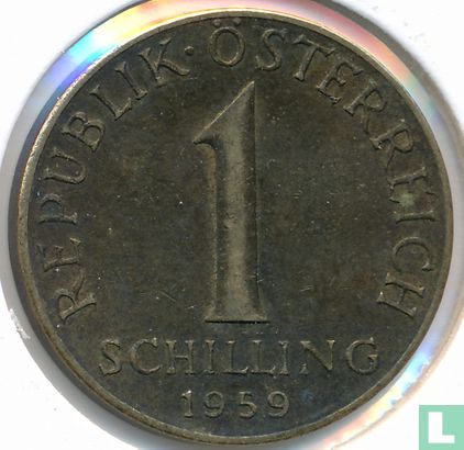 Autriche 1 schilling 1959 - Image 1