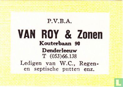 P.V.B.A. Van Roy & Zonen