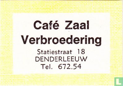 Café Zaal Verbroedering