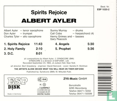 Albert Ayler: Spirits Rejoice - Bild 2