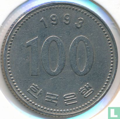South Korea 100 won 1993 - Image 1