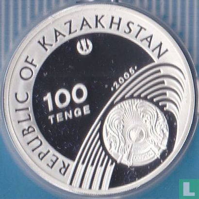 Kazakhstan 100 tenge 2005 (BE) "2006 Winter Olympics in Turin" - Image 1