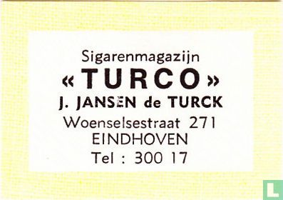 Sigarenmagazijn Turco - J. Jansen de Turck