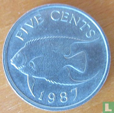 Bermuda 5 cents 1987 - Image 1