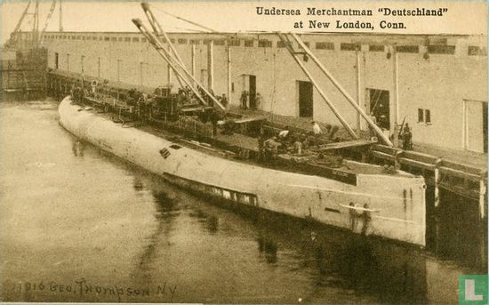 Undersea Merchantman Deutschland at New London, Conn. - Afbeelding 1