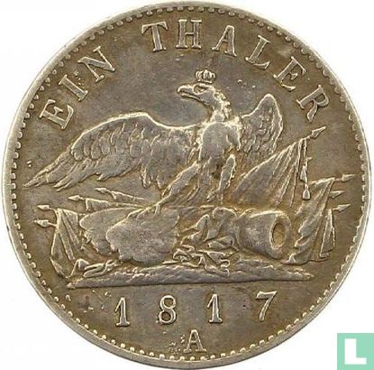 Pruisen 1 thaler 1817 - Afbeelding 1